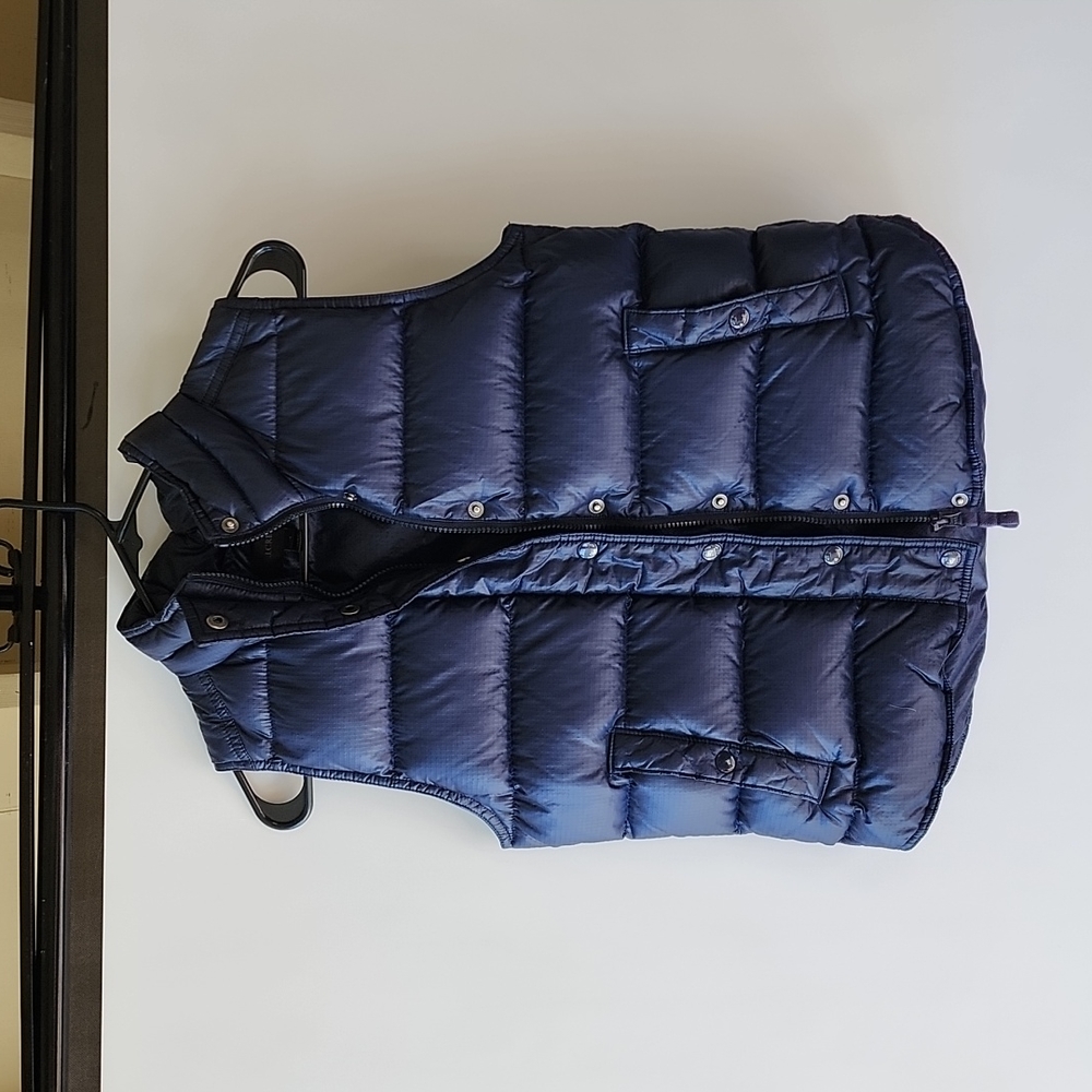 J Crew navy blue puffer vest